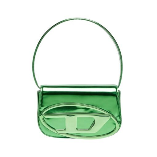 1DR mirrored-finish shoulder bag