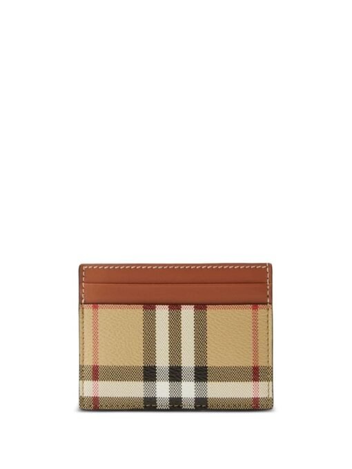 Card case made of leather with a styles