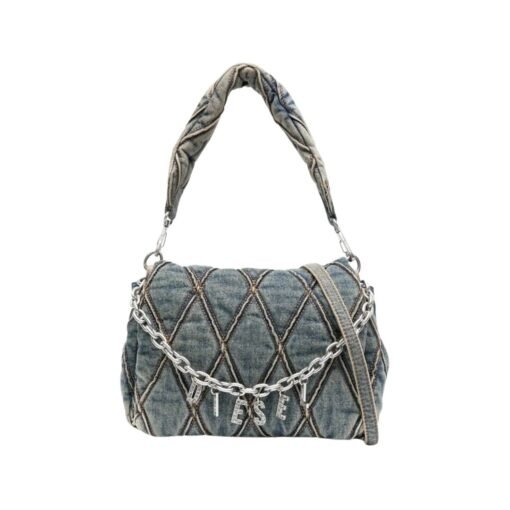 Charm-D S denim shoulder bag