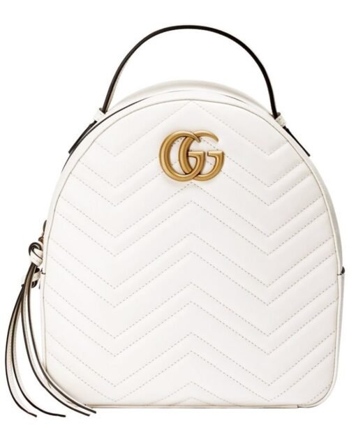 GG Marmont Backpack Bianco 23 cm
