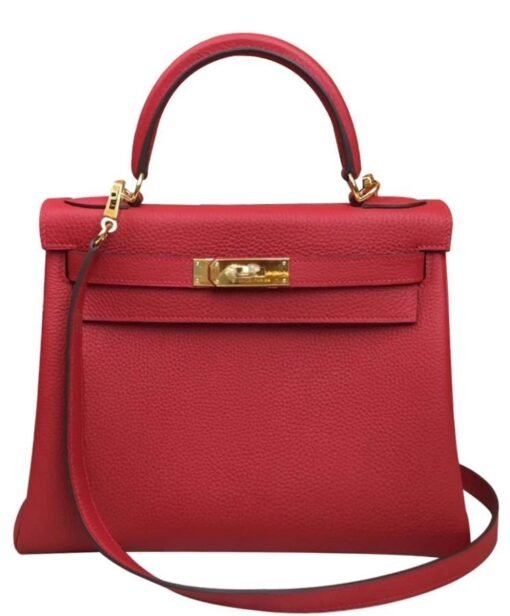Kelly 25 Togo Rosso