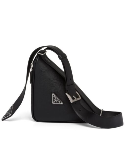 Saffiano Triangle Nero 25 cm