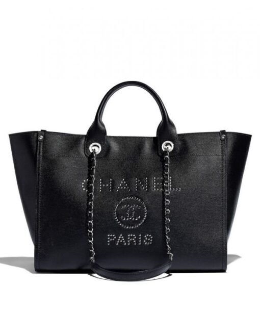 Shopping Borsa leather Nero