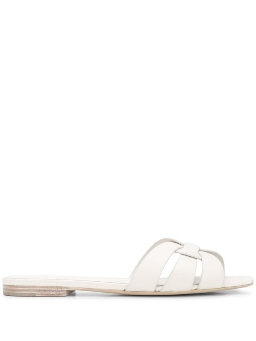 Tribute sandals with intertwined straps